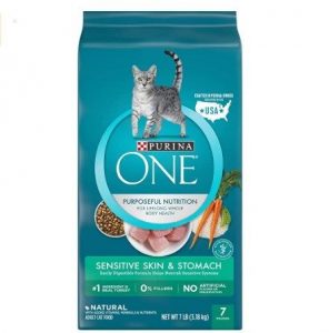 The purina one sensitive systems dry cat food