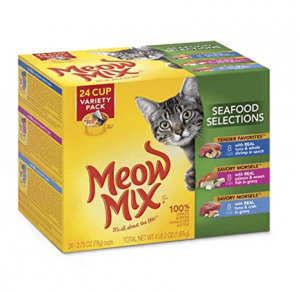Meow mix seafood selections wet cat food